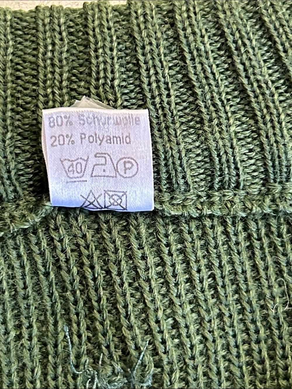 Men's German Commando pullover wool blend Sweater - Olive - 56 (XL) - Picture 9 of 12